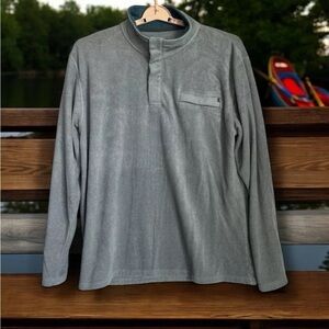 Free Fly Apparel Men Sz XL Bamboo Polar Fleece Snap Pullover Outdoors Fishing